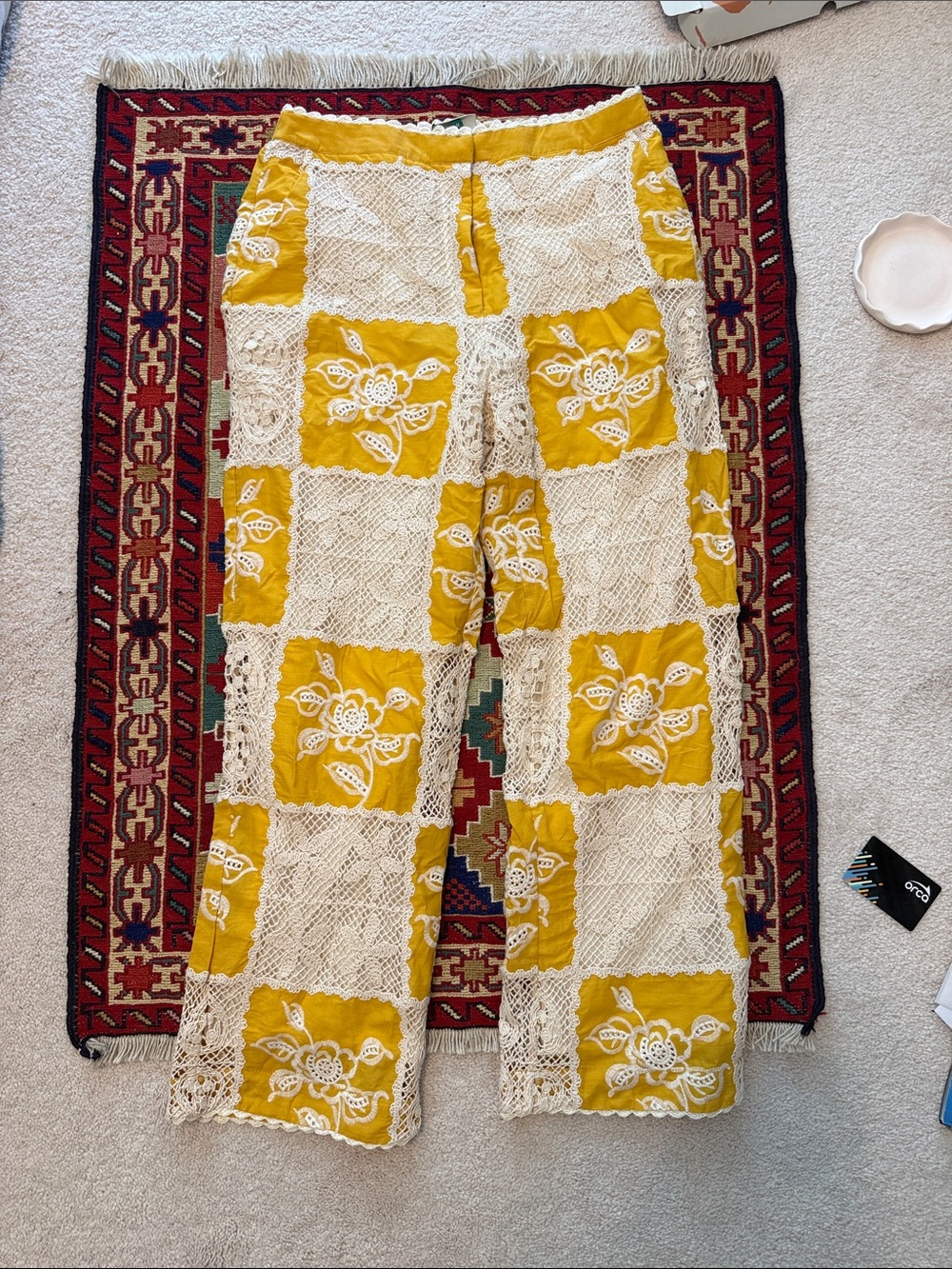 Farm Rio lace off white pants - Picture 3 of 14